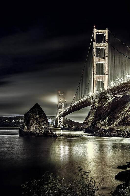 Golden Gate Bridge Poster featuring the photograph Majestic by Don Hoekwater Photography