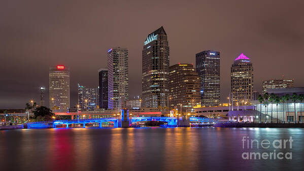 Tampa Skyline Poster featuring the photograph Tampa Skyline by Jason Ludwig Photography