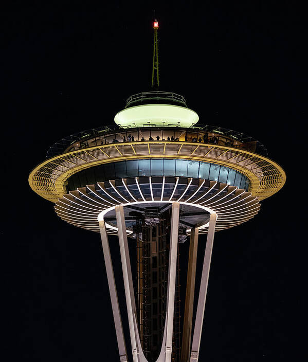 Seattle Photographer Poster featuring the photograph New Space Needle Night by Tommy Farnsworth