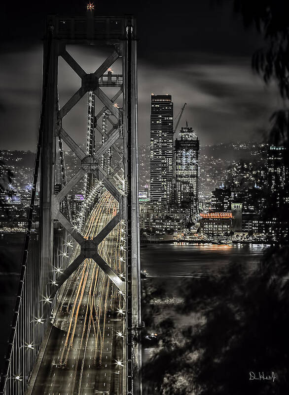 Bay Bridge Poster featuring the photograph Bay Bridge by Don Hoekwater Photography