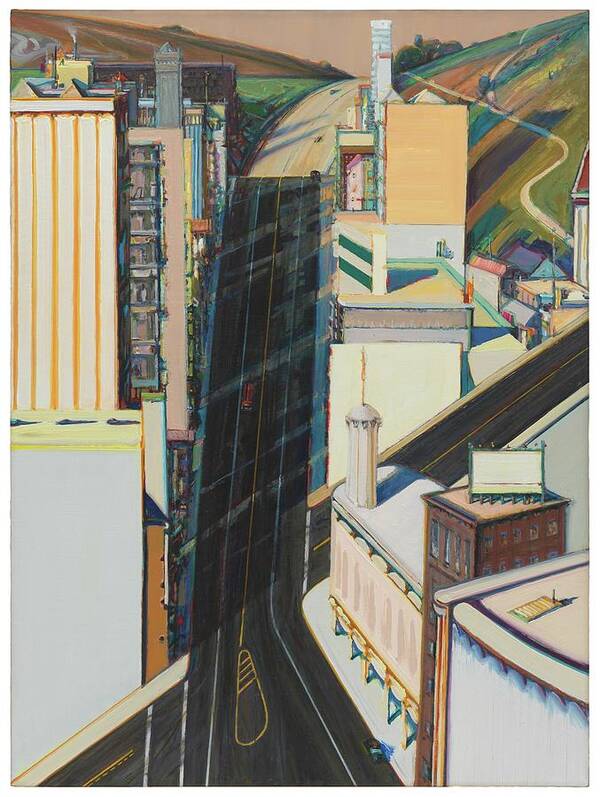 Wayne Thiebaud, street 2 by Dan Hill Galleries