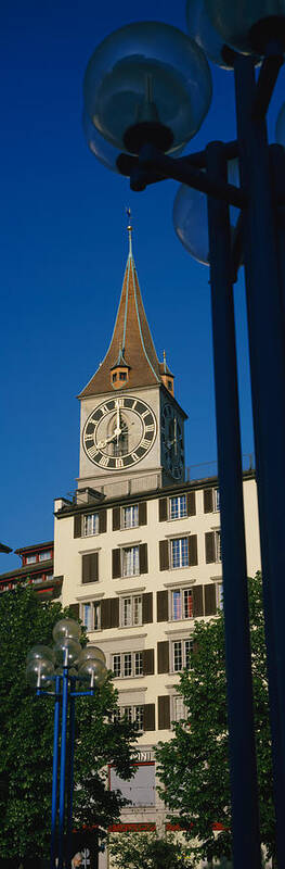 Photography Poster featuring the photograph Low Angle View Of A Clock Tower #3 by Panoramic Images