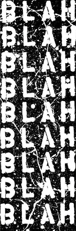 Blah Blah Blah Poster featuring the painting Blah Blah Blah by Ducksy 