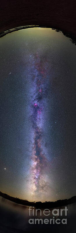 21st Century Poster featuring the photograph Milky Way by Miguel Claro/science Photo Library