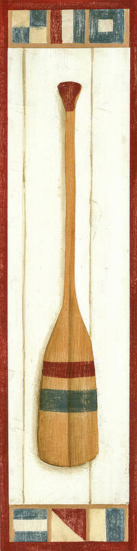 Nautical Poster featuring the painting Americana Oar II #1 by Ethan Harper