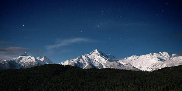 617 Poster featuring the photograph Tantulas Mountain Range Stars by Sonny Ryse