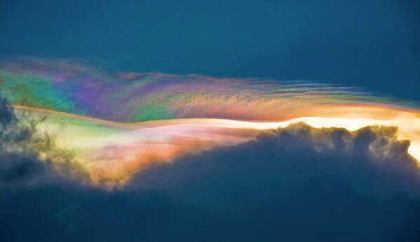 _books Poster featuring the photograph Rainbow Clouds #1 by Tommy Farnsworth