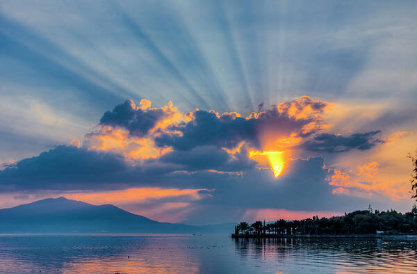 _books Poster featuring the photograph Lake Chapala Sunsets #3 by Tommy Farnsworth
