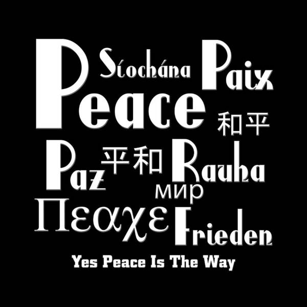 Peace Poster featuring the digital art Peace by Rolando Burbon