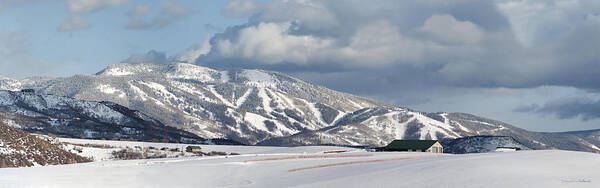 Storm Mountain Or Mount Werner Poster featuring the photograph Storm Mountain by Daniel Hebard