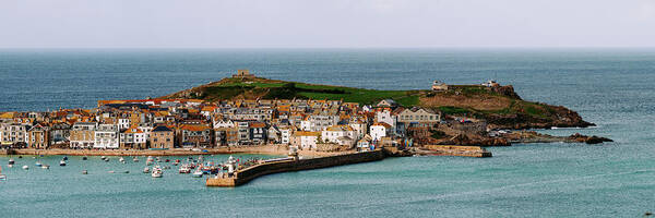 Coast Poster featuring the photograph St Ives Harbour Cornwall South West Coast Path by Sonny Ryse