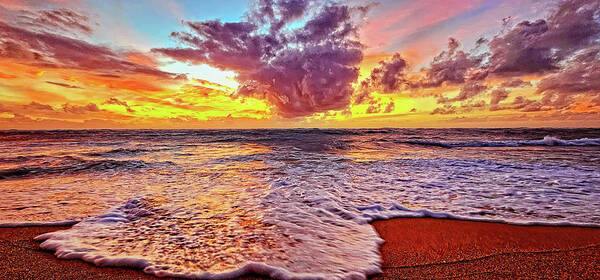 Kauia Poster featuring the photograph Kauia Clouds by Eric Wiles