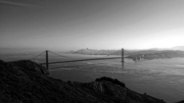 San Francisco California Poster featuring the photograph San Francisco BW by Eric Wiles