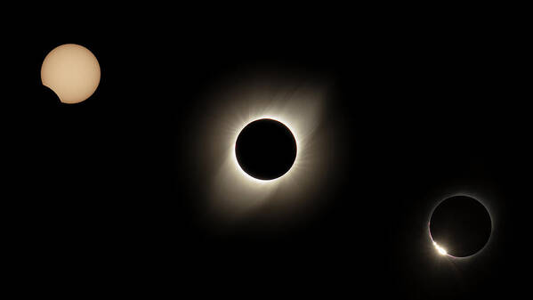 Eclipse Poster featuring the photograph Solar Eclipse Chile by Erika Valkovicova