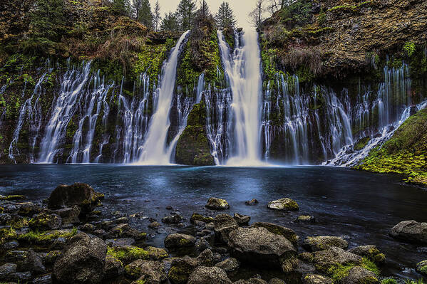 Bandon Poster featuring the photograph Burney Falls by Don Hoekwater Photography