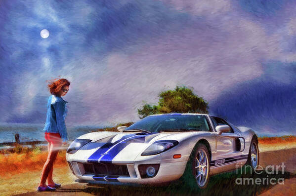  Poster featuring the photograph Love MyFord GT by Blake Richards