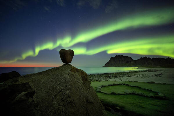 Norway Poster featuring the photograph Arctic Love by Erika Valkovicova