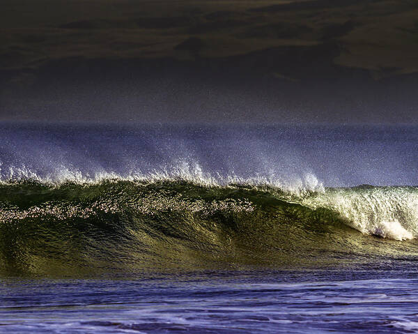 Coast Poster featuring the photograph Sunset Wave by Don Hoekwater Photography