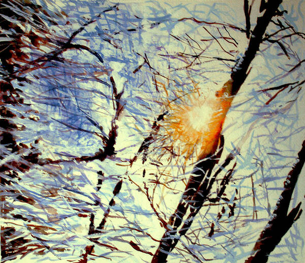 Winter Poster featuring the painting Winter Light by Allison Ashton