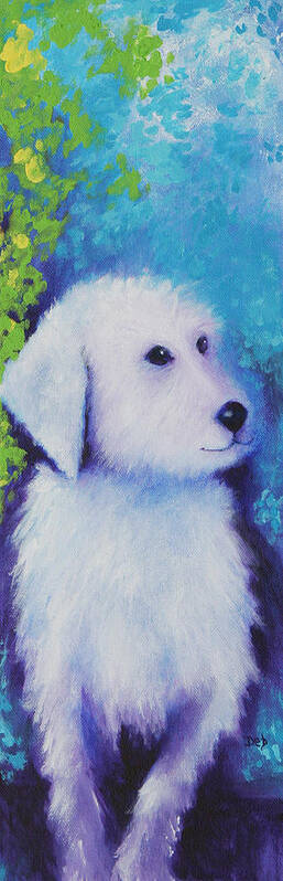 Dog Poster featuring the painting Gus Monet by Deb Harvey