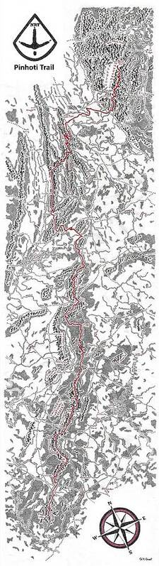 Pinhoti Trail Map by Graham Grant