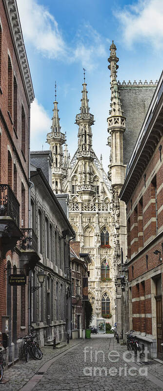 Architecture Poster featuring the photograph Town Hall Leuven Belgium #1 by Frank Bach