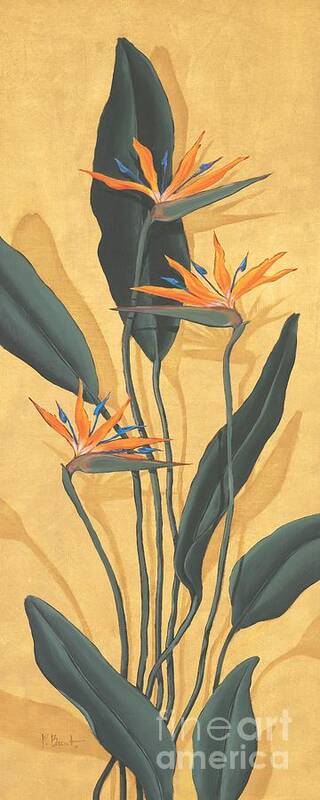 Bird Poster featuring the painting Bird of Paradise by Paul Brent