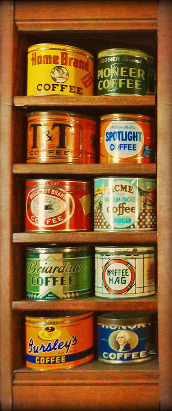 Vintage Poster featuring the painting Caffe Retro No. 3 by Douglas MooreZart