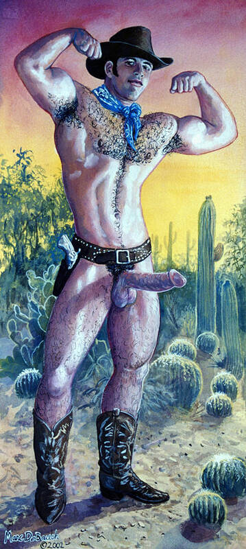 Cowboy Poster featuring the painting Early Riser by Marc DeBauch