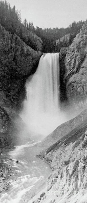 Great Poster featuring the photograph Great Falls of the Yellowstone by Frank Jay Haynes