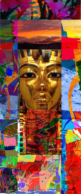 Tut Poster featuring the digital art King Tut by Joe Roache