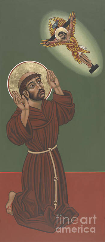 St Francis Poster featuring the painting St Francis- Viriditas by William Hart McNichols
