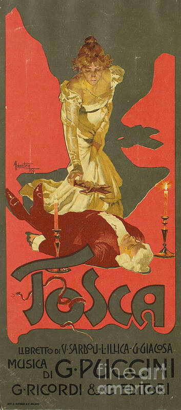 Hohenstein Poster featuring the painting Tosca by MotionAge Designs