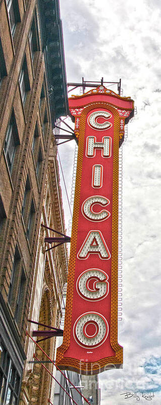 Chicago Theater Poster featuring the photograph Chicago Theater by Billy Knight