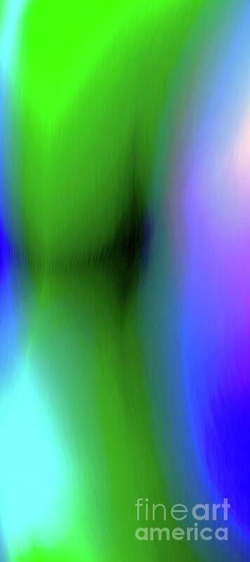 Glowing Vivid Poster featuring the digital art Alienzation by Glenn Hernandez