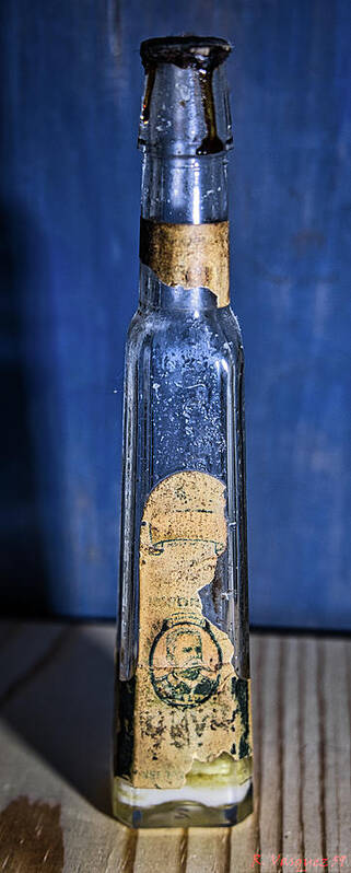 Bottle Poster featuring the photograph Antique Apothecary Bottle Circa 1800s by Rene Vasquez