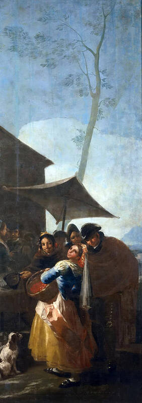 Francisco Goya Poster featuring the painting The Hawthorn Seller #1 by Francisco Goya
