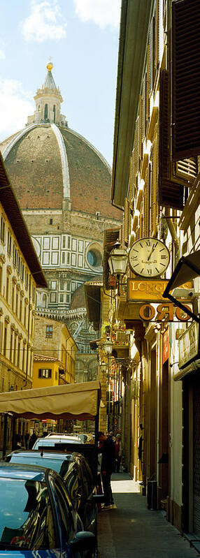 Photography Poster featuring the photograph Cars Parked In A Street by Panoramic Images