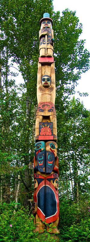 Alaska　at　in　Alaska　Haida-Tlingit　Anchorage,　Hager　Totem　Poster　Pixels　Pole　by　Native　Heritage　Center　Ruth