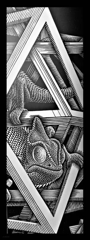 Maurits Cornelis Escher Poster featuring the photograph Escher 110 by Rob Hans