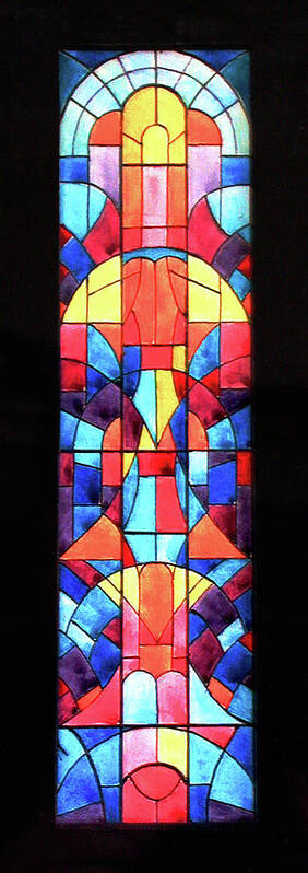 Stained Glass Poster featuring the digital art Is it a Rocket by Rick Wicker