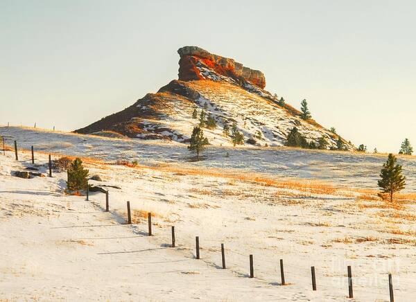 Wyoming Poster featuring the photograph Red Butte by Anthony Wilkening