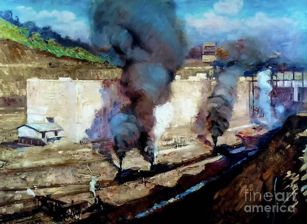 In the Lock Miraflores by Alson Clark 1914 by Alson Skinner Clark