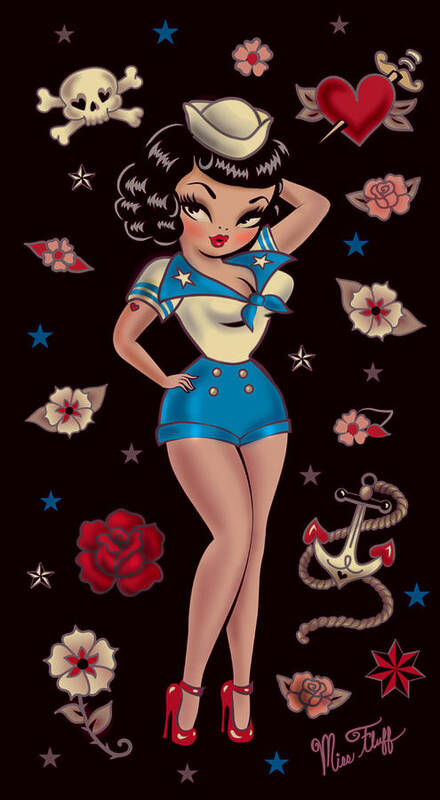 Suzy Sailor Poster By Miss Fluff