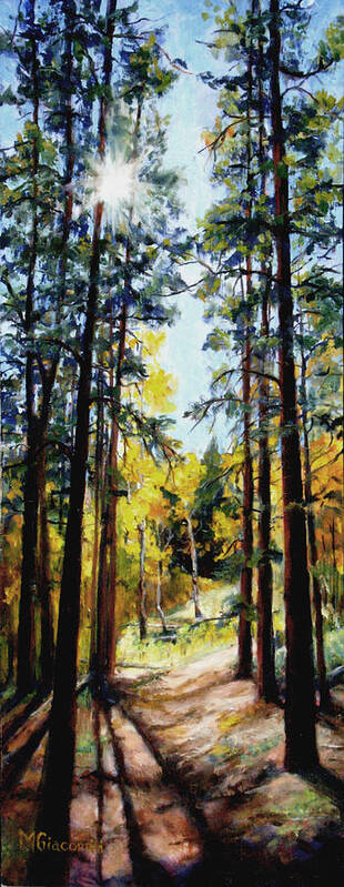 Trees Poster featuring the painting Solitude by Mary Giacomini