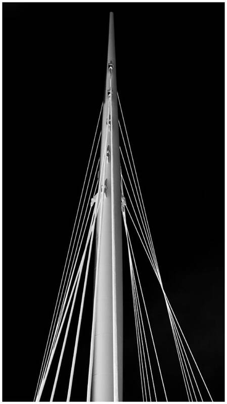 Black And White Poster featuring the photograph Spire #1 by Tony Locke
