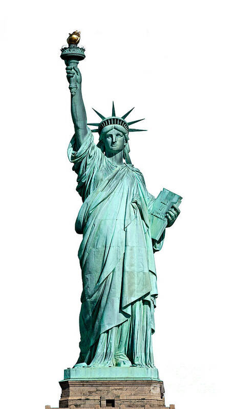 American Poster featuring the photograph Statue of Liberty #2 by Luciano Mortula