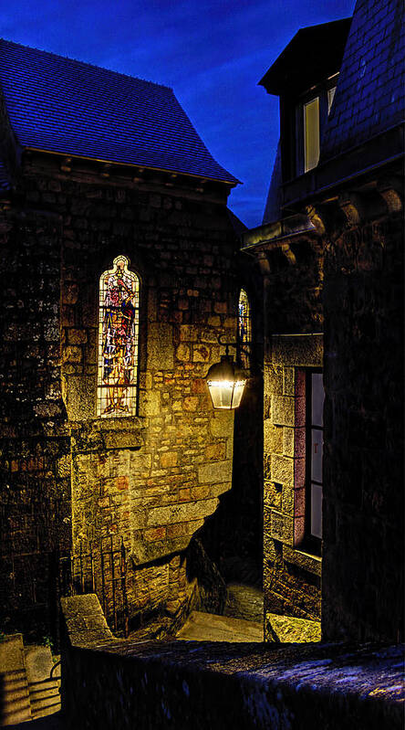 Alley Poster featuring the photograph Alley in Mont Saint Michel by Weston Westmoreland