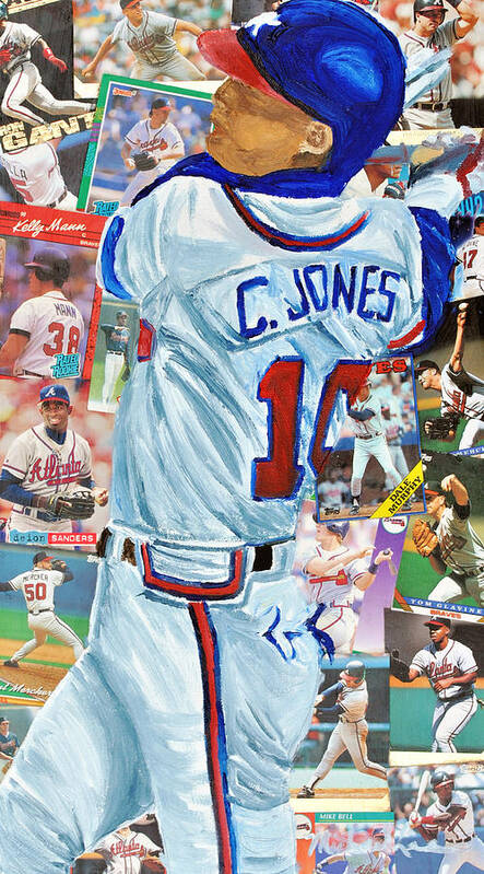Chipper Jones Atlanta Braves Art Print