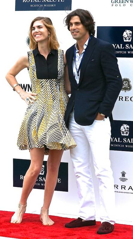 Polo Poster featuring the photograph Delfina Blaquier and Nacho Figueras by Russ Considine